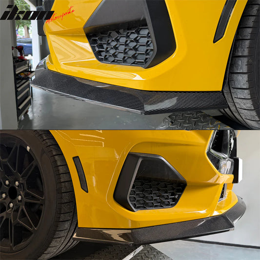 2024-2026 Ford Mustang Carbon Fiber Ikon Front Bumper Lip