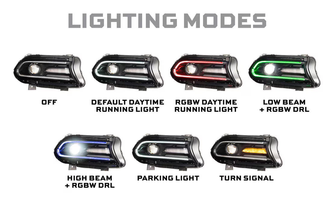2015-2023 Dodge Charger Morimoto XRGB LED Headlights