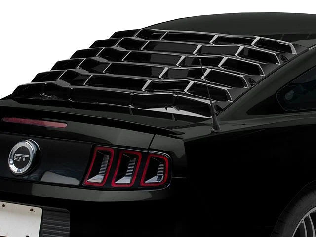 2005-2014 MP Concepts Rear Window Louvers; Gloss Black