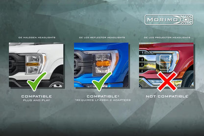 2021-2023 Ford F150 Morimoto LED Headlights - Amber DRL