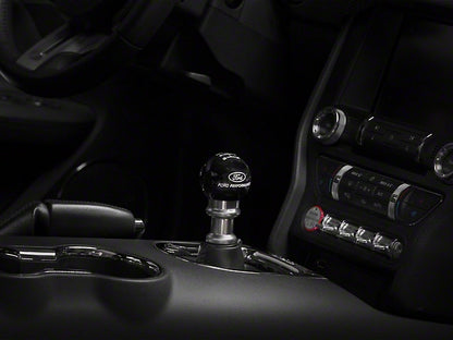 2015-2025 Ford Performance 6-Speed Shift Knob with Ford Performance Logo; Black
