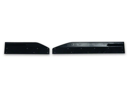 2024-2026 Ford Mustang GT350R Performance Package Side Skirt Extensions; Matte Black