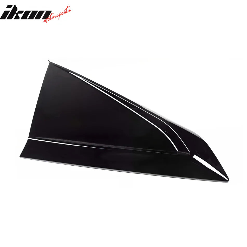 2024-2026 Ford Mustang V Style Gloss Black Side Window Louvers ABS