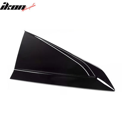 2024-2026 Ford Mustang V Style Gloss Black Side Window Louvers ABS