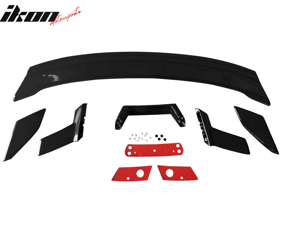 2024-2026 Ford Mustang Coupe Dark Horse Gloss Black Trunk Spoiler ABS