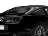 2005-2014 Vintage Style Rear Window and Quarter Window Louver Kit; Matte Black