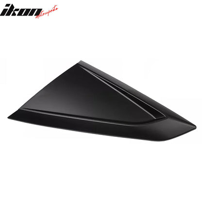 2024-2026 Ford Mustang V Style Matte Black Side Window Louvers ABS