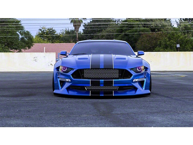 2018-2023 Mustang Fastback Clinched Flares Widebody Kit; Unpainted