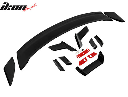 2024-2026 Ford Mustang Coupe Dark Horse Matte Black Trunk Spoiler ABS