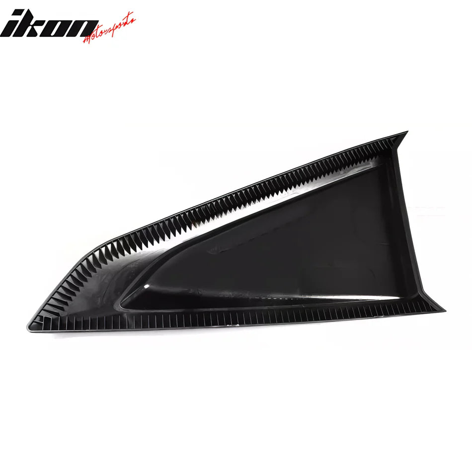 2024-2026 Ford Mustang V Style Matte Black Side Window Louvers ABS