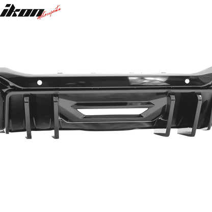 2024-2026 Ford Mustang Competition Style Gloss Black Rear Diffuser PP