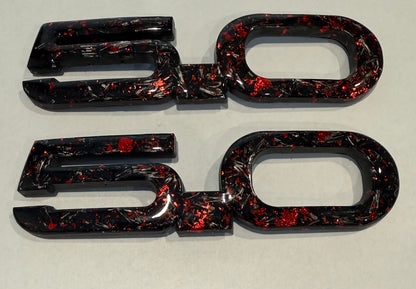 Mustang Carbon Fiber Forged Emblems