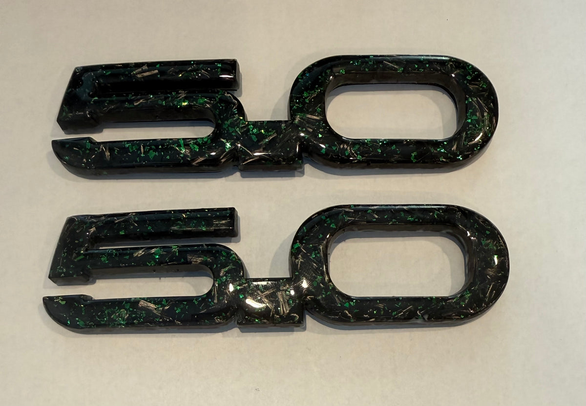 Mustang Carbon Fiber Forged Emblems