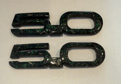 Mustang Carbon Fiber Forged Emblems