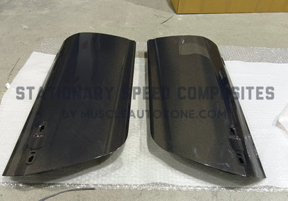 Mustang carbon fiber doors lightweight car panel set 2024