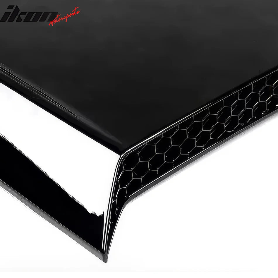 2024-2026 Ford Mustang V Style Gloss Black Side Window Louvers ABS