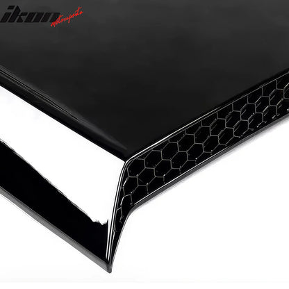 2024-2026 Ford Mustang V Style Gloss Black Side Window Louvers ABS