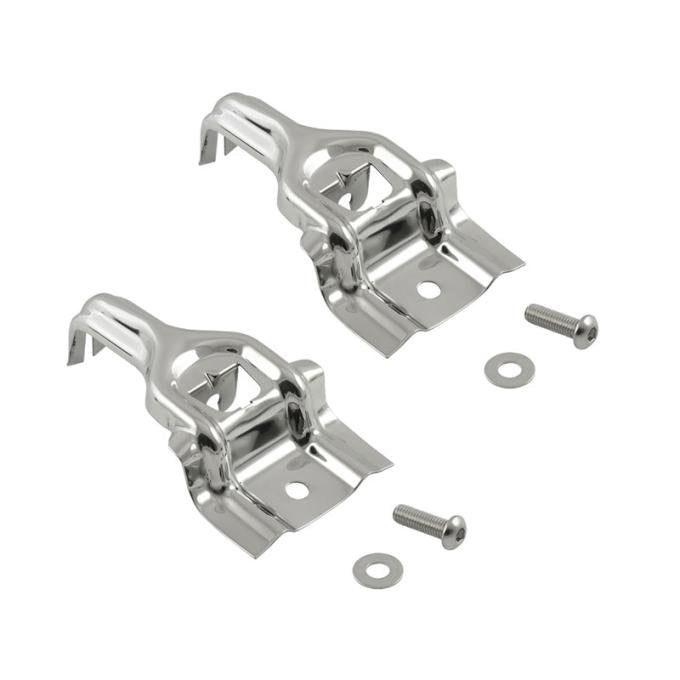 1979-1993 Mustang Upper Radiator Brackets Polished