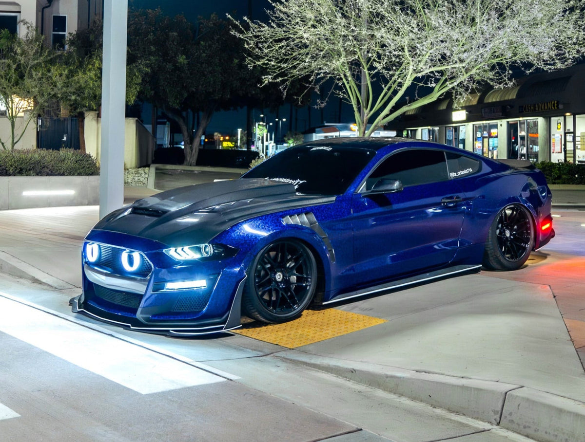 Carbon Fiber Mustang Terminator Hood with Air Inlets