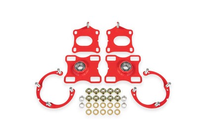 BMR Suspension 11-14 Ford Mustang Caster/Camber Plates - Red