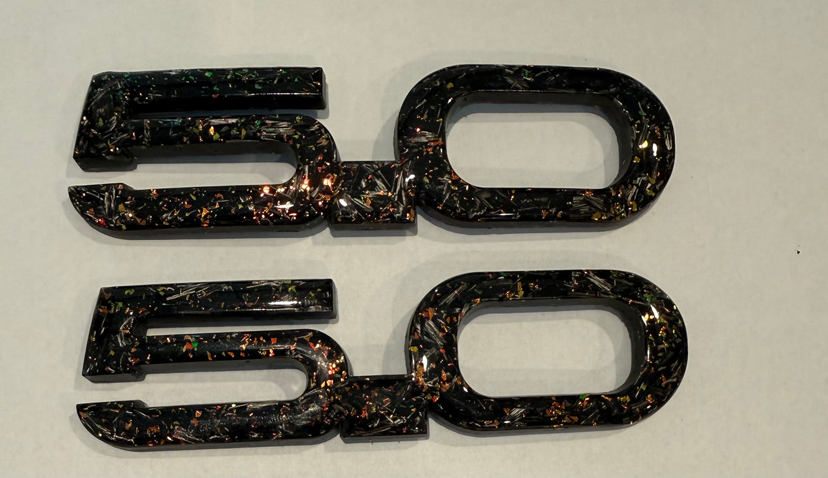 Mustang Carbon Fiber Forged Emblems