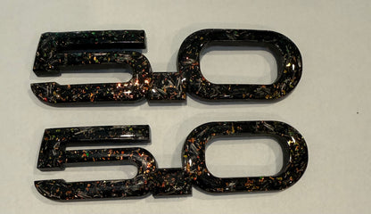 Mustang Carbon Fiber Forged Emblems