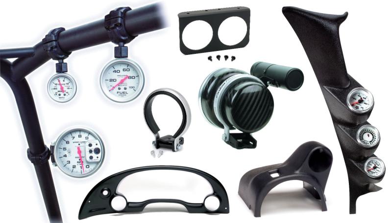 Autometer 05-09 Ford Mustang 52mm Black Triple Pillar Pod