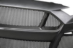 2018-2023 FORD MUSTANG TYPE-ST (GT500 STYLE) FIBERGLASS FRONT BUMPER WITH CARBON FIBER GRILLE/FRONT LIP