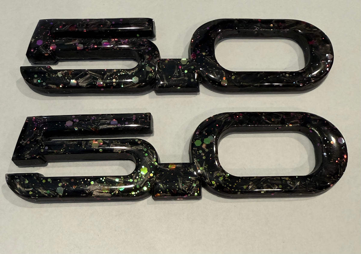 Mustang Carbon Fiber Forged Emblems