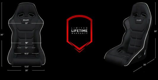Braum Falcon X Series FIA Approved Fixed Back Racing Seat