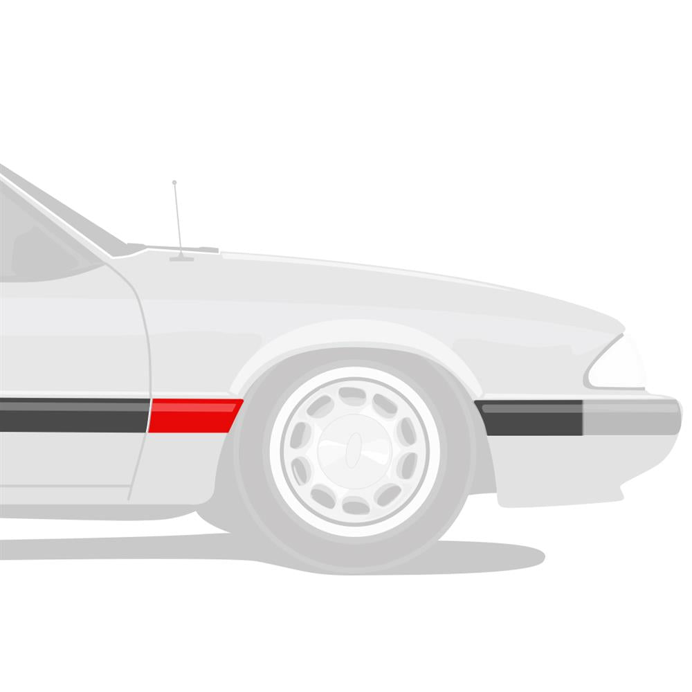 1987-1993 Mustang LX Rear of Fender Molding RH
