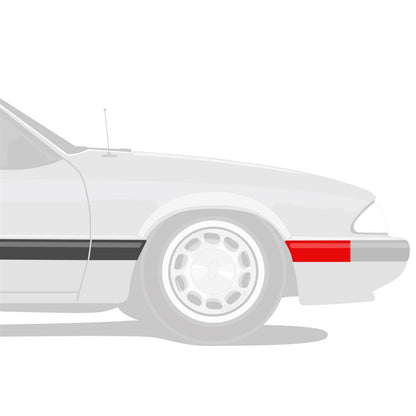 1987-1993 Mustang LX Front Of Fender Molding RH