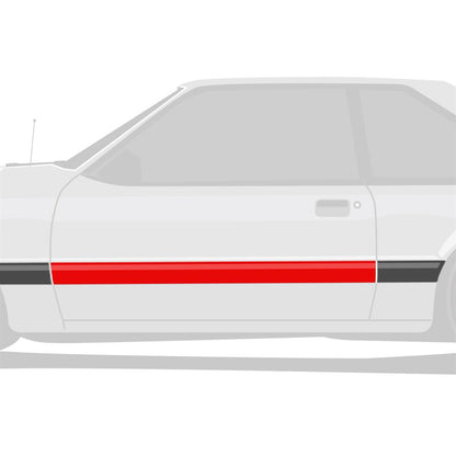 1987-1993 Mustang LX Door Molding LH