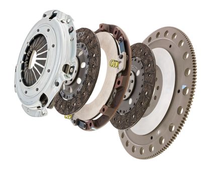 2011-2017 Mustang GT Exedy Hyper Twin Series Organic Clutch Kit; 23-Spline