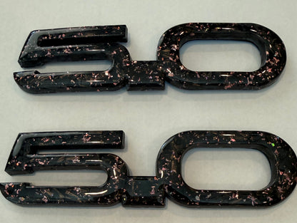 Mustang Carbon Fiber Forged Emblems