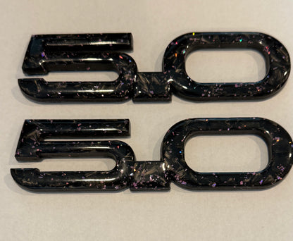 Mustang Carbon Fiber Forged Emblems
