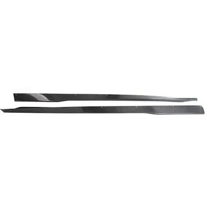 Mustang carbon fiber side skirts glossy and forged 2024