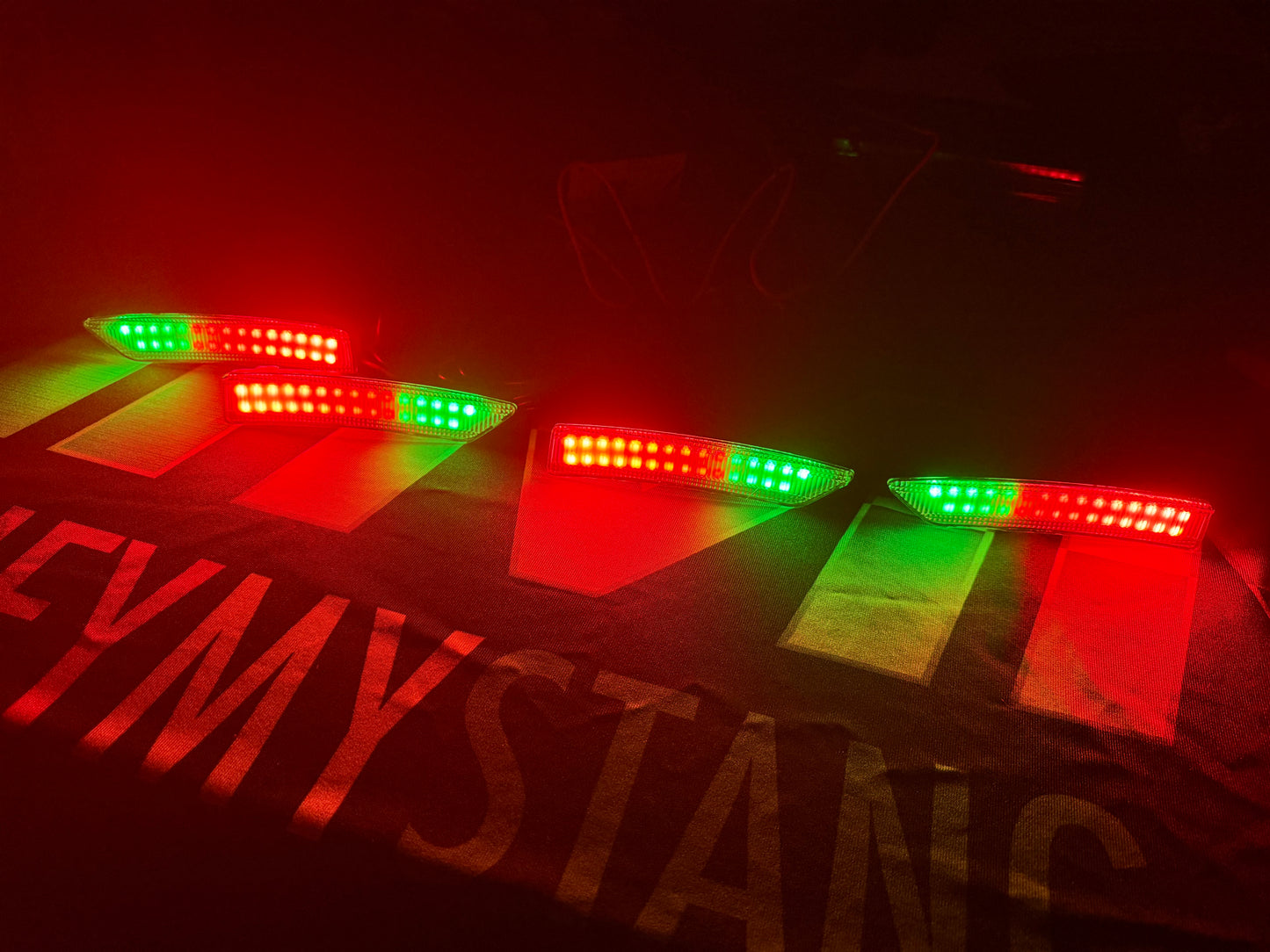 2024-2026 Ford Mustang RGB Side Markers; Set of 4