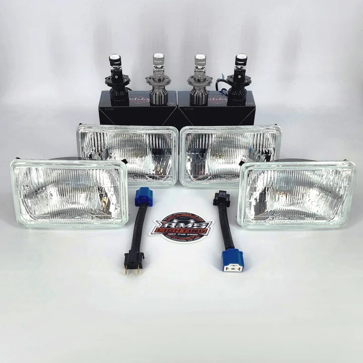 1979-1986 Mustang RMS 4x6 (Gen3) Small Square Headlight Conversion Kit