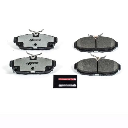 2011-2014 PowerStop Z26 Street Performance Carbon-Fiber Ceramic Brake Pads; Rear Pair