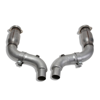 2015-2023 BBK 3-Inch Long Tube Header Adapter Mid Pipe; Catted