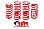 1979-2004 BMR Front and Rear Lowering Springs; Red