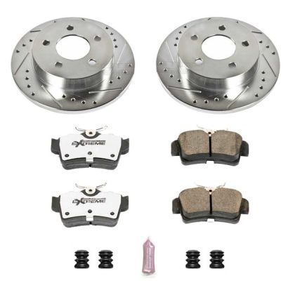 1994-2004 PowerStop Z26 Street Warrior Brake Rotor and Pad Kit; Rear