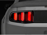 2010-2012 Mustang Raxiom Vector V2 LED Tail Lights; Gloss Black Housing; Clear Lens