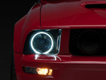 2005-2009 Raxiom Axial Series CCFL Halo Projector Headlights; Black Housing; Smoked Lens