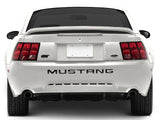 1999-2004 Bumper Insert Letters; Matte Black