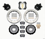 1994-2004 Wilwood CPB Rear Big Brake Kit with Slotted Rotors; Black Calipers