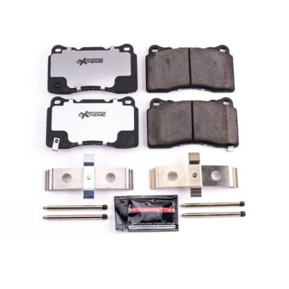 2007-2014 Brembo & GT500 PowerStop Z26 Street Performance Carbon-Fiber Ceramic Brake Pads; Front Pair