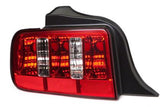 2005-2009 Mustang Raxiom Coyote Tail Lights Chrome Housing Red/Clear Lens