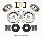 1994-2004 Wilwood Superlite 4R Front Big Brake Kit; Anodized Gray Calipers